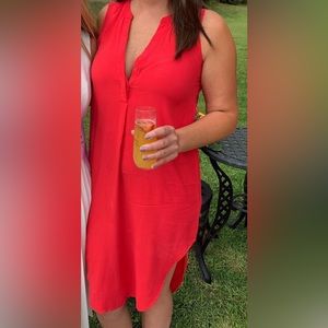 Cupio size M coral dress